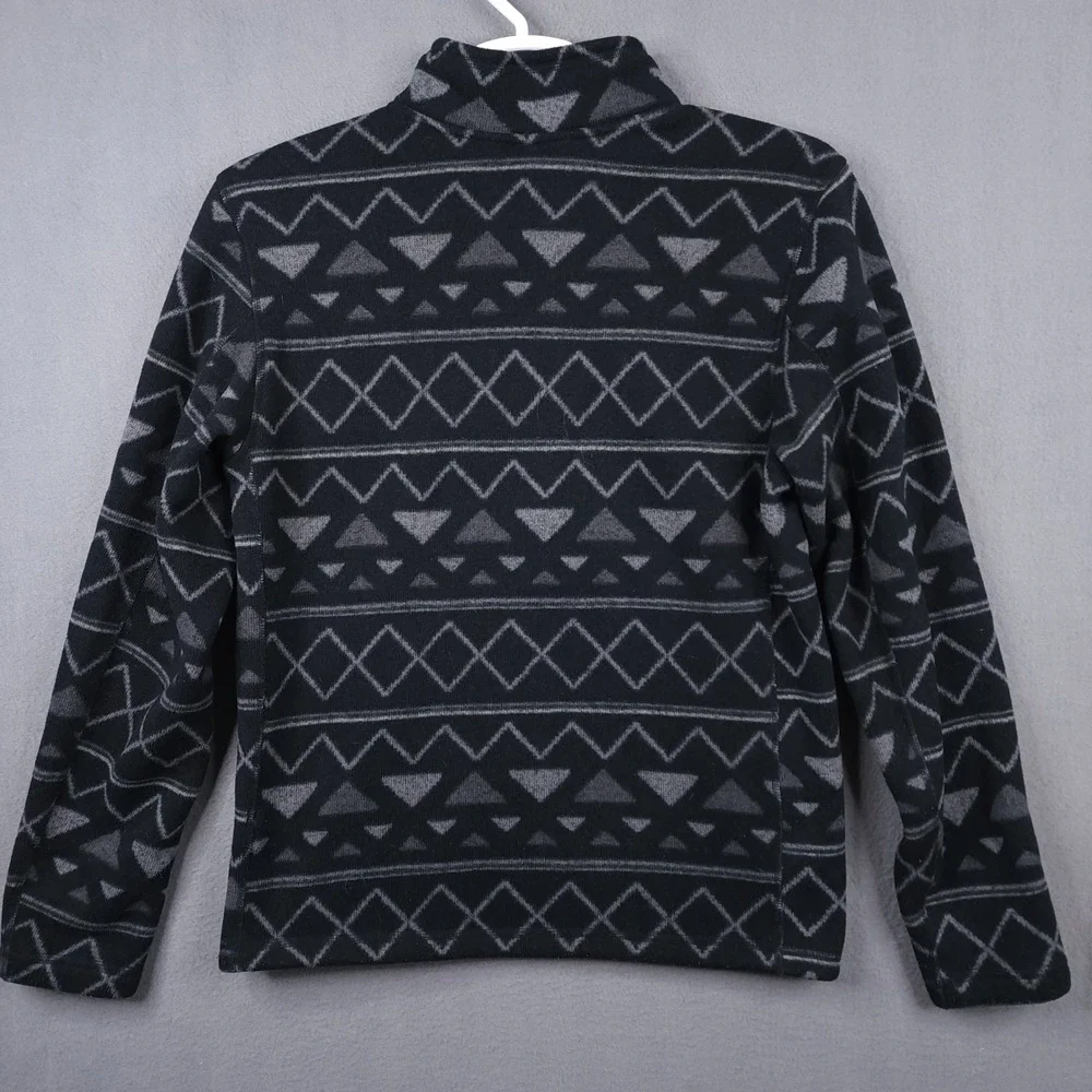 The North Face Medium Geometric Aztec Print Fleece‎ Quarter Zip Pullover Jacket